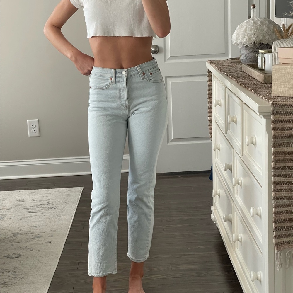 Levi Wedgie Light Wash Jeans